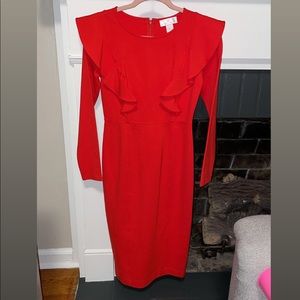 Ruffle Long Sleeve Ponte Dress
RACHEL PARCELL